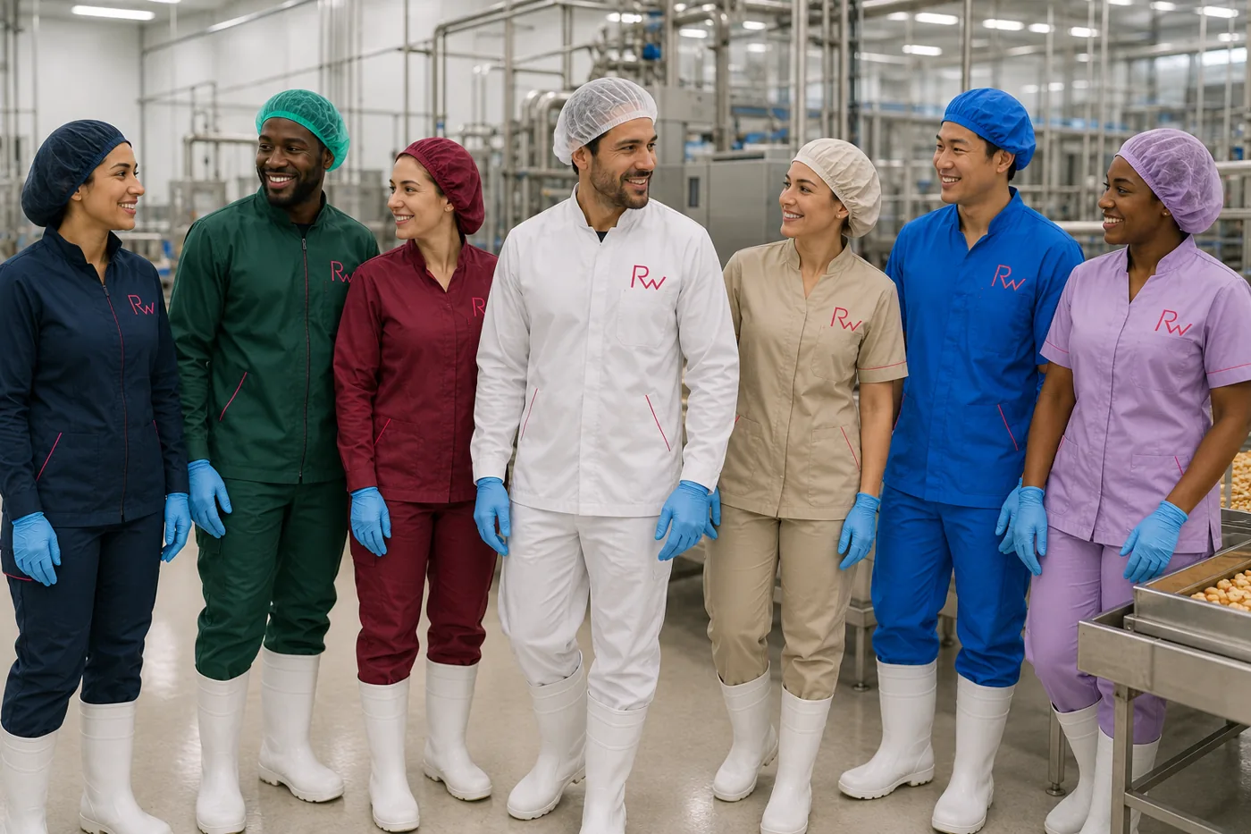Illustration de vêtements pour industrie alimentaire